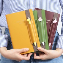 성공습관 필수템 메모장 펜꽂이 다이어리 일정공책, 시크 그레이