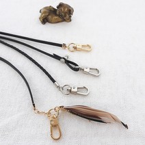 1+1 세트 명품 자체제작 가죽 마스크 스트랩 목걸이 끈 줄 분실방지 고리 국산 안경줄