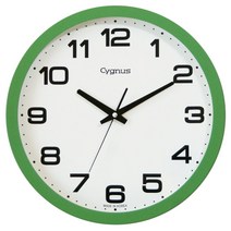 22cm~40cm 무소음벽시계 인테리어 벽걸이시계 소품 학교 사무실 병원 벽시계 교실 개업 집들이선물, 34그린