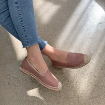 가죽 에스파듀 슬립온 단화 3cm