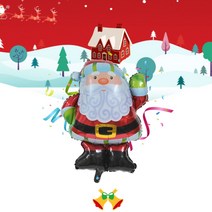 크리스마스풍선 파티용품 연말파티 풍선 크리스마스 트리 산타 루돌프 호일풍선, 크리스마스트리