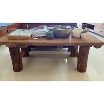 고재 테이블 원목 상판 빈티지 식탁 테라스 클래식 가구 카페 야외, 1.6x55cm 폭 430