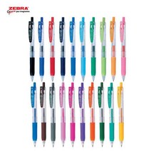 제브라 사라사클립 젤잉크펜 0.1 0.3 0.4 0.5 0.7 20컬러, 0.5mm-라이트핑크