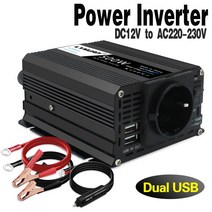 자동차 인버터 노트북 12v 220v EU 소켓 플매트 카펫 러그 DC-AC 어댑터 변환기 듀얼 usb 3.1A 1000w 피크 전원