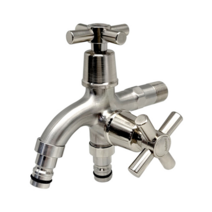 2구수도꼭지 세탁기 스텐 두갈래 양갈래수도꼭지 세탁기용 수전, 1, 본상품선택