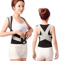 정수생활건강 바른자세 어깨허리 자세교정밴드 XXL(남녀공용 허리28~30인치 체중56~71kg), 1개입