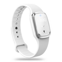 Mosquito Repellent Bracelet Ultrasonic Anti Insect Pest Bugs Wrist With LED Time Display, 03 pink with time