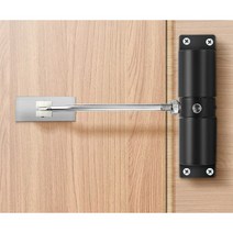 방문 자동 폐쇄장치 저소음 소방용 방화문 소방 안전, 정사각형 업그레이드 실버 20-40kg