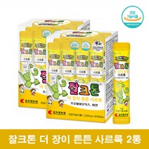 잘크톤 우리아이 초등학생 유산균 키즈 유아 어린이 3살 유산균 프로바이오틱스 스틱, 30포 2통