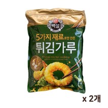 백설 5가지 자연에서 얻은 재료 튀김가루, 2개, 1kg