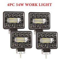 저렴한 굴삭기 헤드 라이트 SUV 작업 스포트 모토 안개등 스쿠터 스포트라이트 화이트 슈퍼 18 LED 6500k 1, 01 WHITE, 03 4Pcs