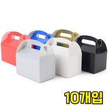 돌잔치 답례품 포장용 접이식 컬러 선물박스 10개 종이케이스, 블랙