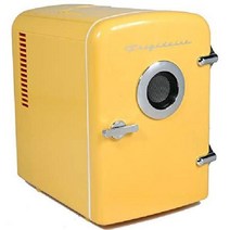Frigidaire EFMIS151 미니 냉장고 차량용 쿨러 스피커 4L, Yellow_Cooler