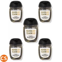 배쓰앤바디웍스 남성향 마호가니 티크우드 핸드 세니타이저 휴대용 손세정제 손소독제 29ML 5개세트