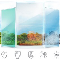 사무실용 물로부착 자외선차단 창문필름지 거실썬팅 자취방 상가시트지 유아교구, 창문필름 연블랙 10M