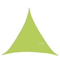 가제보 캐노피 야외 정원용 3x3x3m 삼각형 그늘 항해 led 빛 문자열 차양 야외, 연두색