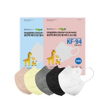 아이숲 KF94 소형 중형 에어크린 컬러 황사 마스크 30매, 옐로우