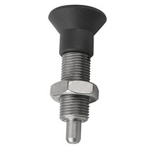 Kipp 03093-202903AJ Stainless Steel Indexing Plungers Without Collar and Extended Locking Pin H Sty, 1, 33 mm Length, 1/4-28 Thread,