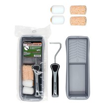 ROLLINGDOG 소형 페인트 롤러 6개 미니 페인트 롤러 키트 - 폼 롤러가 있는 5.1cm(2인치) 롤러 프레임 극세사 롤러 커버 벽 캐비닛 문 찬장용 페인팅 도구, 6pc 2