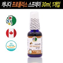프로폴리스스프레이 캐나다 프로폴리스 비프로폴리스 액상 원액 스프레이 뿌리는프로폴리스 플라보노이드 추출물 항산화 구강 건강 에좋은 기능성 식품 영양제, 30ml, 1병