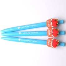 프렌즈 사과 캐릭터 볼펜 애플 데이 친구 사랑 주간