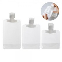 화장품 소분 용기 휴대용 리필 튜브용기 투명파우치, 100ml