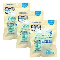 포켄스 덴탈스틱M(큰별)220g 3종, 3개, 칼슘