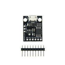 아두이노키트 프로그래밍 전자 아두이노 모듈 부품 attiny85 digispark kickstarter arduino iic i2c twi spi 저전력 마이크로 컨트롤러 용, attiny85 검정