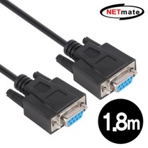 9핀 NULL MODEM 케이블 1.8m (블랙), 본상품선택