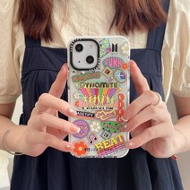 아이폰13 실리콘 꽃 아이돌 BTS 방탄소년단 연예인 굿즈 다이너마이트 아이돌 케이스