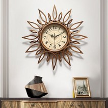 철제 벽시계 무소음벽시계 인테리어 엔틱벽시계 예쁜벽시계, (65*65cm)