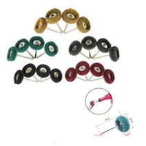 아이스오거 아이스드릴 오거드릴미니 드릴 연마 브러시 2.35mm 생크 나일론 버핑 휠 Dremel 로타리 핸드 툴, 06 Mixed_07 50pcs