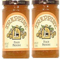 Trappist Peach Preserves １2 Ounce (Pack Of 2), 1