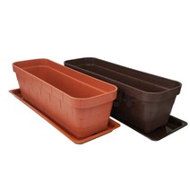 플분 야채화분 베란다화분 벽돌 초화박스, 벽돌초화박스(황토)+부직포깔망+받침대
