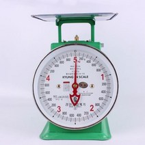 경인 지시저울 5kg 앉은뱅이 접시 바늘 노점상 아날로그 눈금 탁판 재래시장 계량