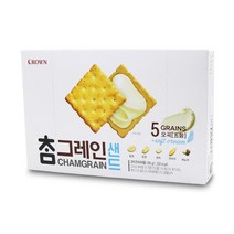 WK 크라운 참그레인 샌드 256g 답례 쿠키 개별포장 선물용 과자 대용량 간식 추천