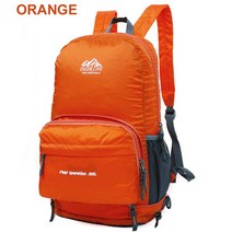 자전거가방 백팩다기능 야외 하이킹 접을 수있는 남여 경량 캠핑 방수 대용량 호흡 팩, 주황색