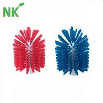 N K 원형청소솔 헤드 교차오염 방지 소규모 해썹 청소도구, 빨강, 1개