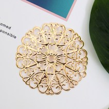 금속장식 (아네모네) 10개 DIY 액세서리 부자재, 금속장식(아네모네)-10개