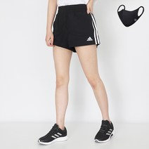 아디다스 여성삼선반바지 Q2 BLUV 쇼트 검흰(HE9345) + 비코마스크
