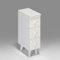 라인아트 코니 하이그로시 3단 미니 서랍장, SR-P06 화이트
