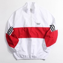 후앙스 오버핏 라인 배색 아노락 집업 TBJP-991