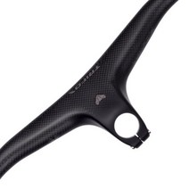 빠른 해외직구 TRIFOX 풀 카본 MTB 핸들바 일체형 산악 자전거 RHB200 3K 매트 블랙 -17 도 탄소 핸들바 스템, Titana Stem-100mm_Length 760mm