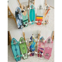 스케이트보드 서핑보드 페달프리 빅피쉬 브러쉬, (B7스프링브릿지)29인치-우드그레인