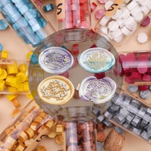 반디 실링왁스 팔각 씰링 스탬프 보틀 10color 손편지 청첩장 돌잔치 해리포터 도장찍기, 글로시블루