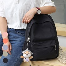 기본 무지 디자인 커플 학생 캐주얼 심플 포켓 백팩 가방 캠퍼스 신학기 대