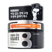 엘지 엘라스틴 맨인매트 무광택 헤어 왁스 클레이 80g X 1개