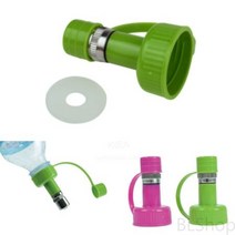 강아지 생수병 급수기 산책물 물꼭지 녹색 산책용물병 산책용물통, 상세페이지 참조