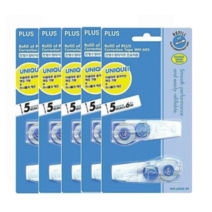 특가존x74VwN85 (5개묶음)플러스 펜형 수정테이프 WH-605R 리필형 2P 문구용품 사무품 문구 지우개 수정테이프, 혼합색상, 5개입