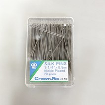 [세아퀼트] 일제 크라운 Crown 실크핀 20g, 1개